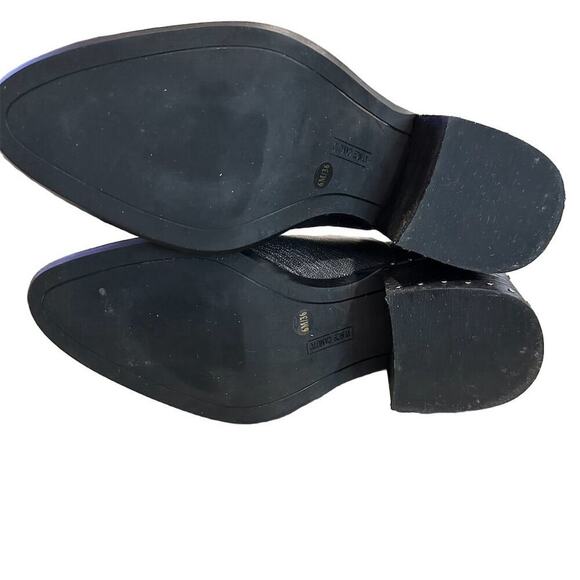 Vince Camuto Women's Petran Pewter Booties Size 6M Studded Block Heel - Picture 6 of 7